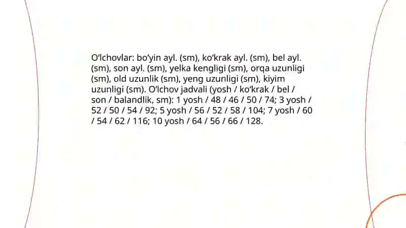 Texnologik xaritaning maqsadi va tuzilishi qiz bolalar milliy lozim uchun 4