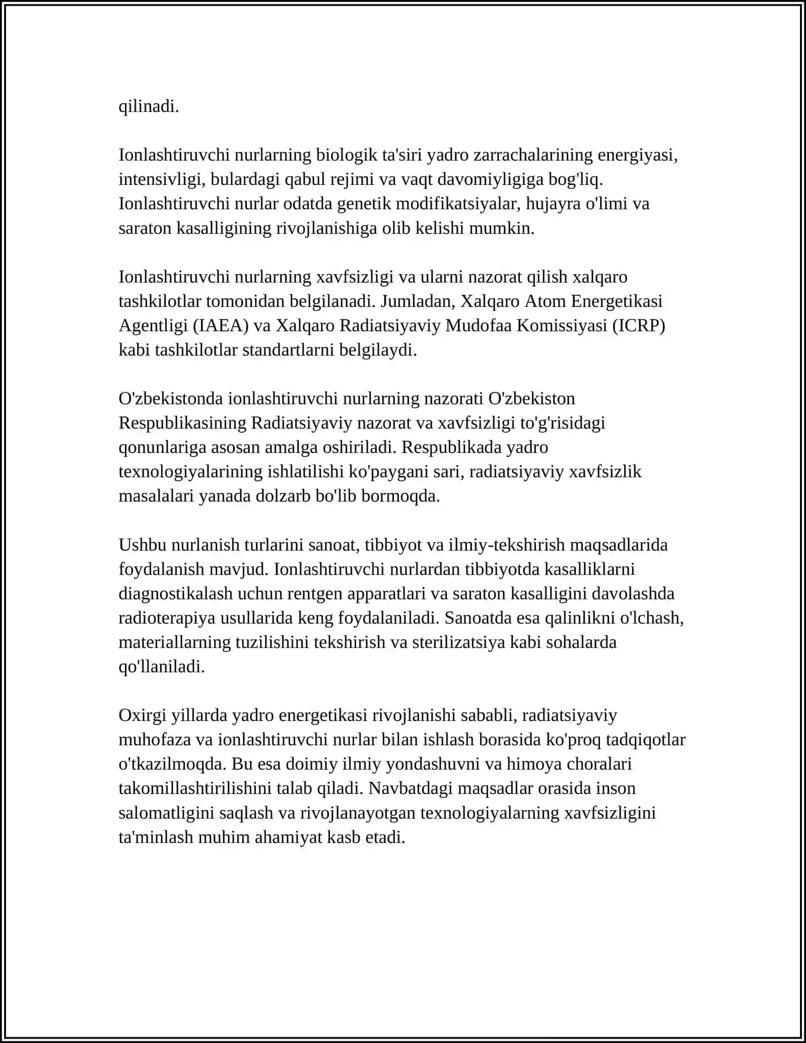 IONLASHTIRUVCHI NURLAR BIOLOGIK EFFEKTI 4