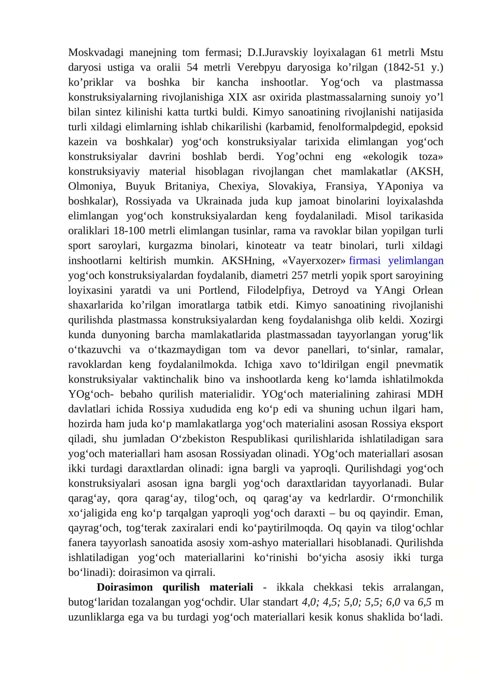 Yog’ochlar va ularning xossalari 4