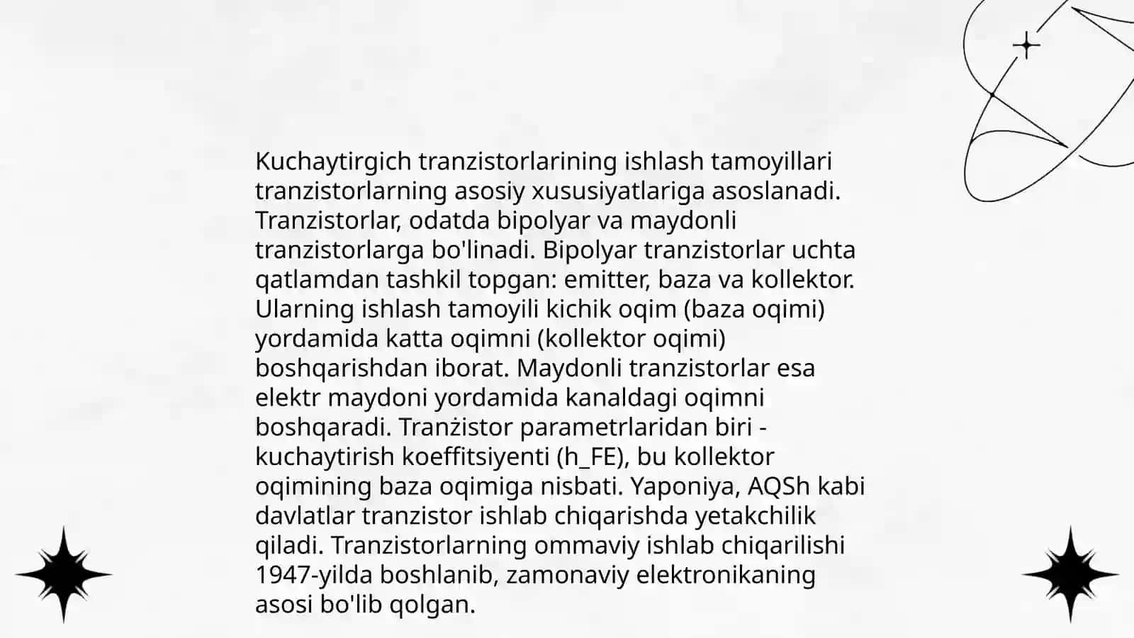 Kuchaytirgich tranzistorlarida tarqaluvchi quvvat 4