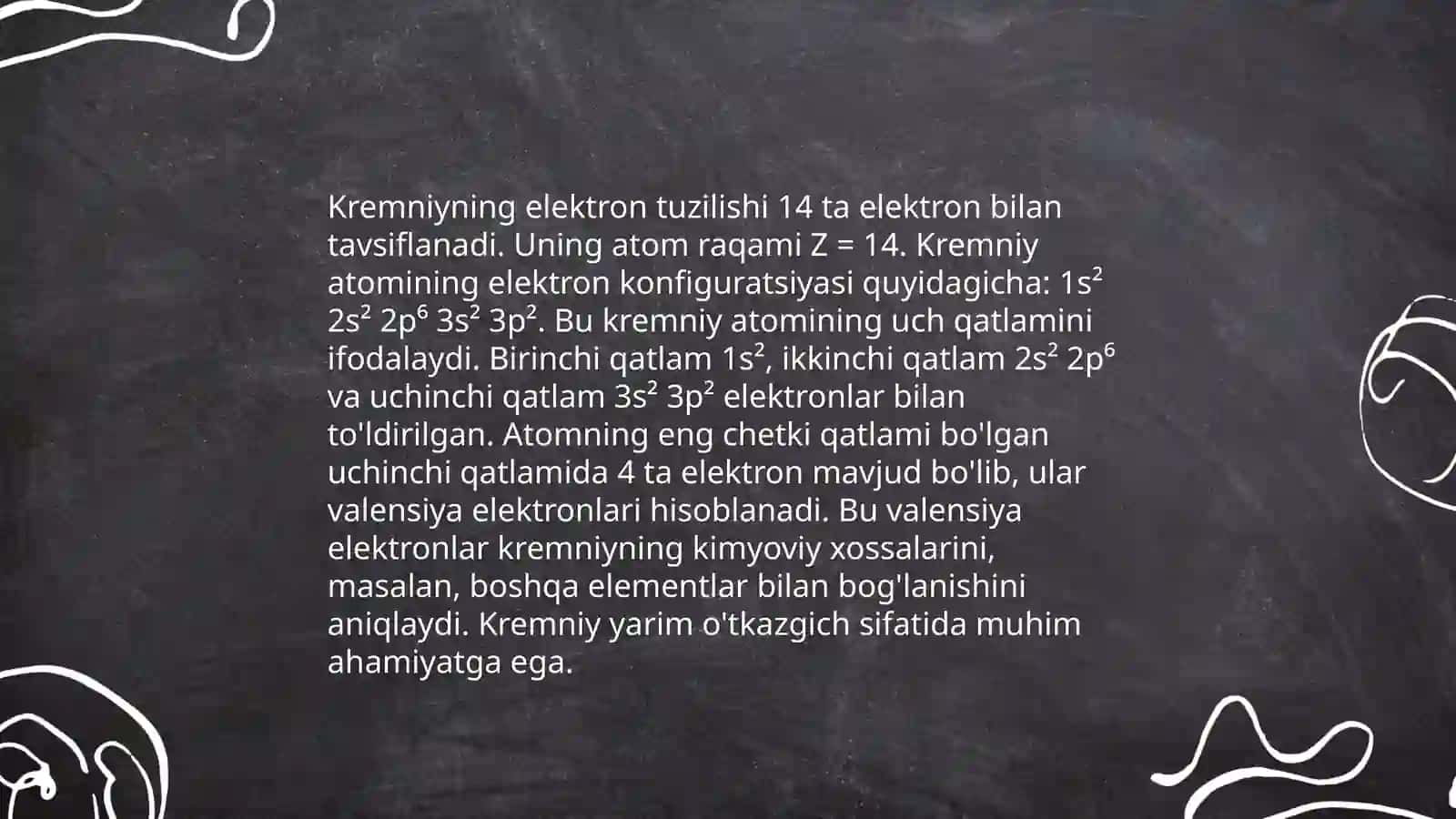 Kremniy (Si) — Yarim O'tkazuvchi Element 4