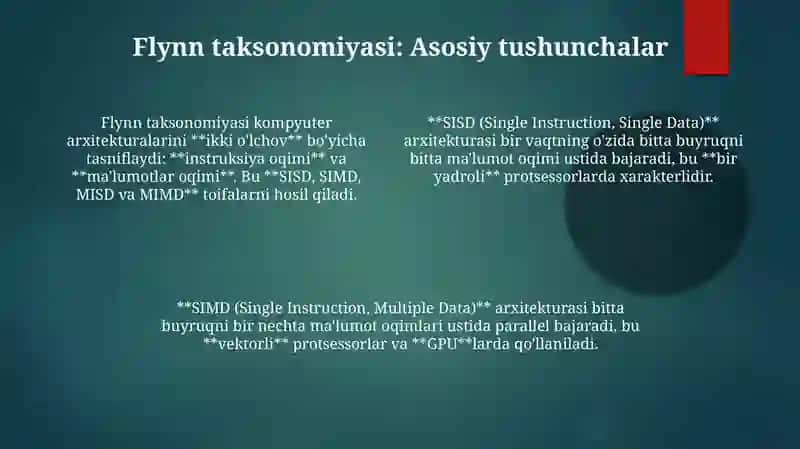 Parallel tizim arxitekturasi 4