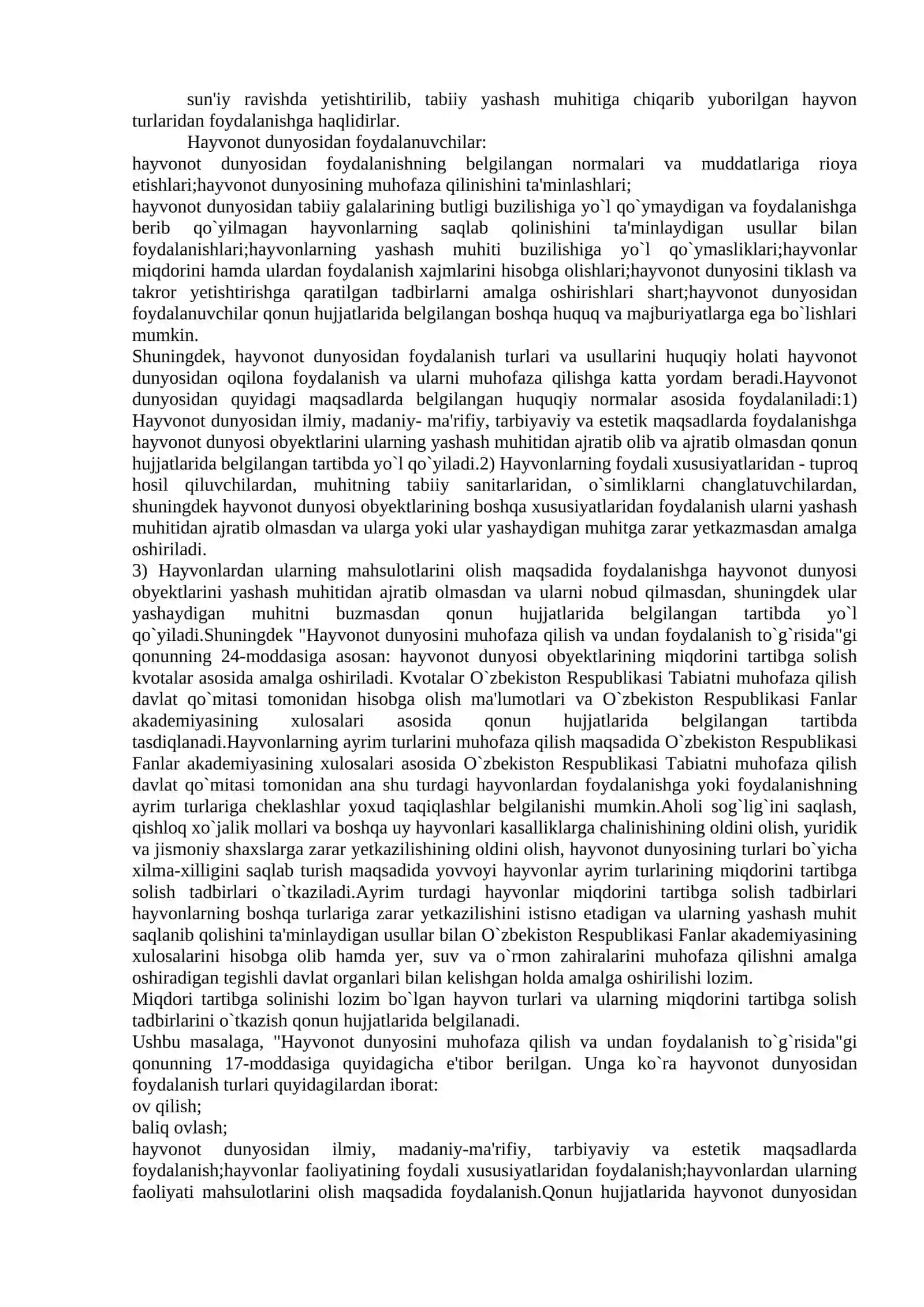 Tirik moddalarni muhofaza qilishning asosiy vazifalari 4