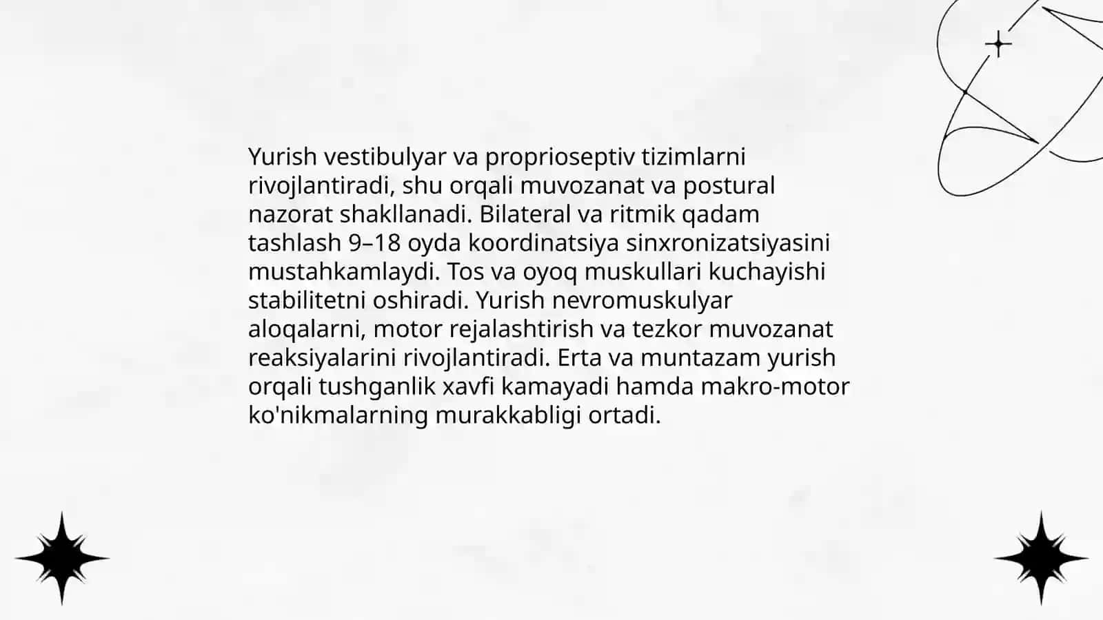 Yurishning bola rivojlanishiga ta’siri 4