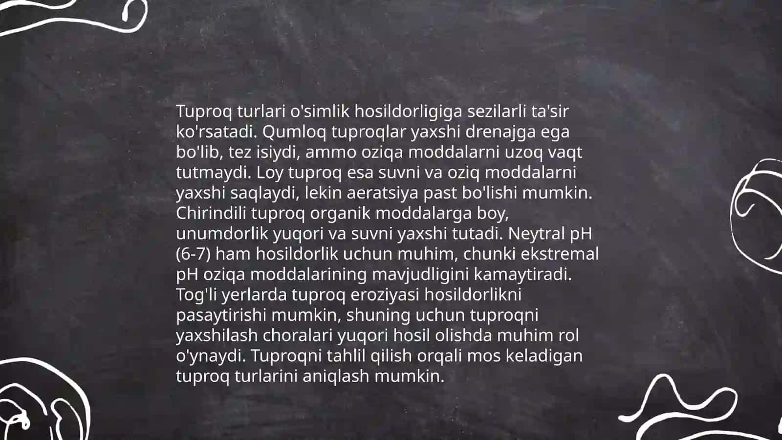 Yerni unumdorligini ta'minlash usullari 4