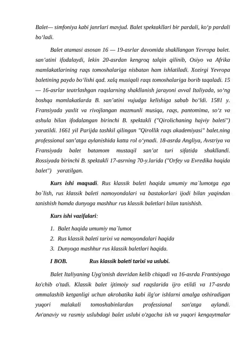 RUS KLASSIK BALETI TARIXI 4