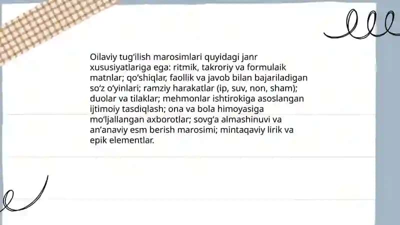 Marosim Folklori va Marosimlar 4