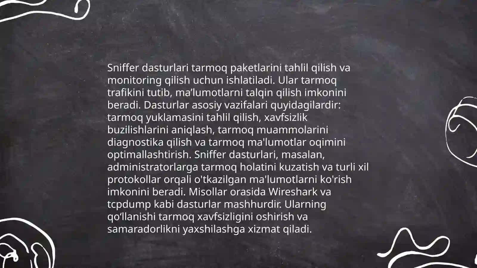 Protokollar uchun sniff (sniffer) dasturlari haqida 4