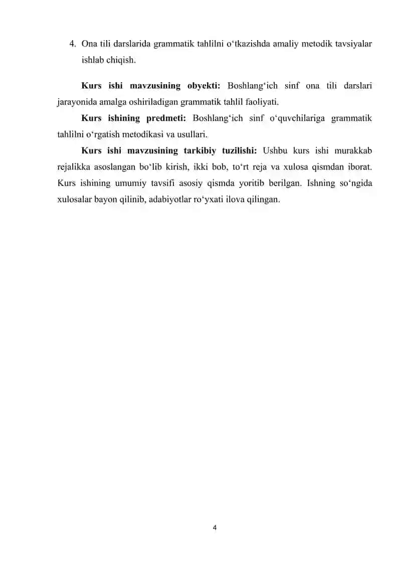BOSHLANG‘ICH SINF O‘QUVCHILARIGA MUSTAQIL SO‘Z TURKUMLARINI O‘RGATISH ASOSLARI 4