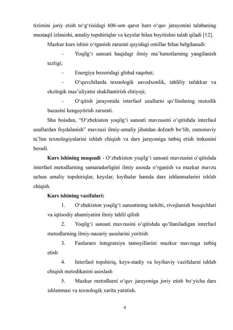 O‘zbekiston yoqilg‘i sanoati mavzusini o‘qitishda interfaol usullarni qo‘llash 4