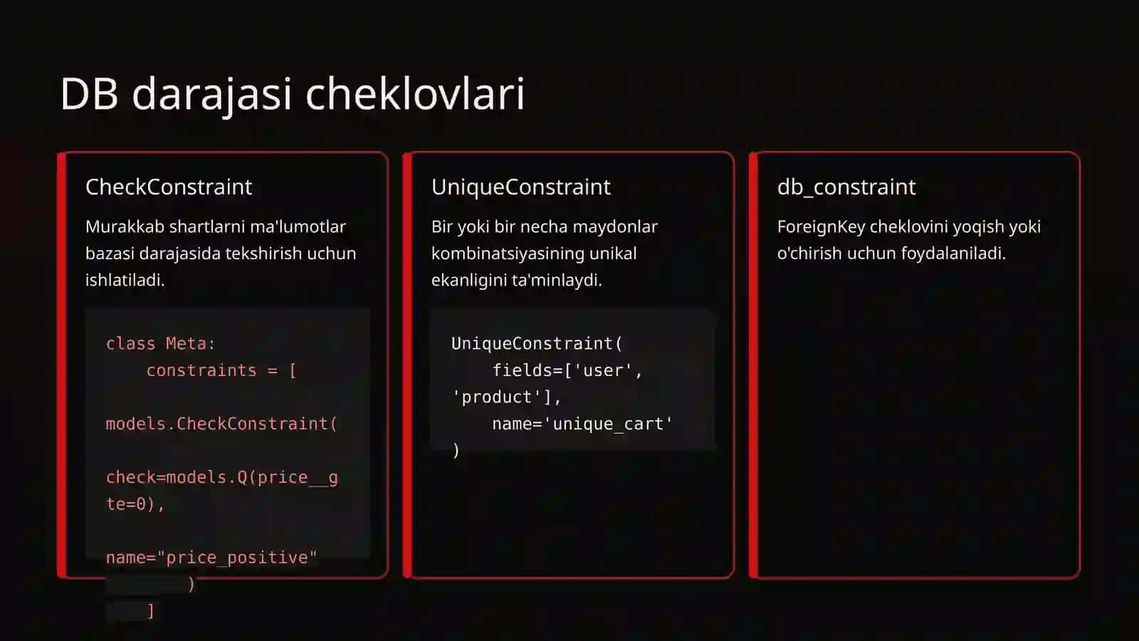 Django'da ma'lumotlar yaxlitligini ta'minlash mexanizmlari 4