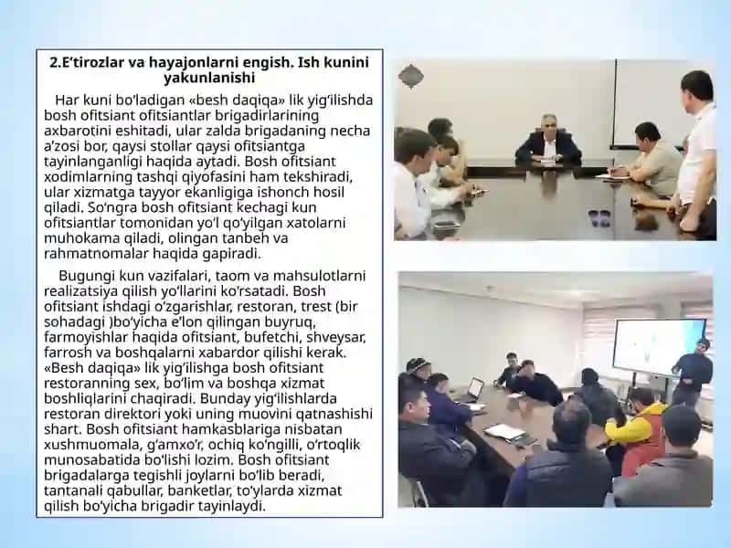 RESTORANLARDA MEHMONLAR ISHONCHI. BARLARDAGI SERVIS 4