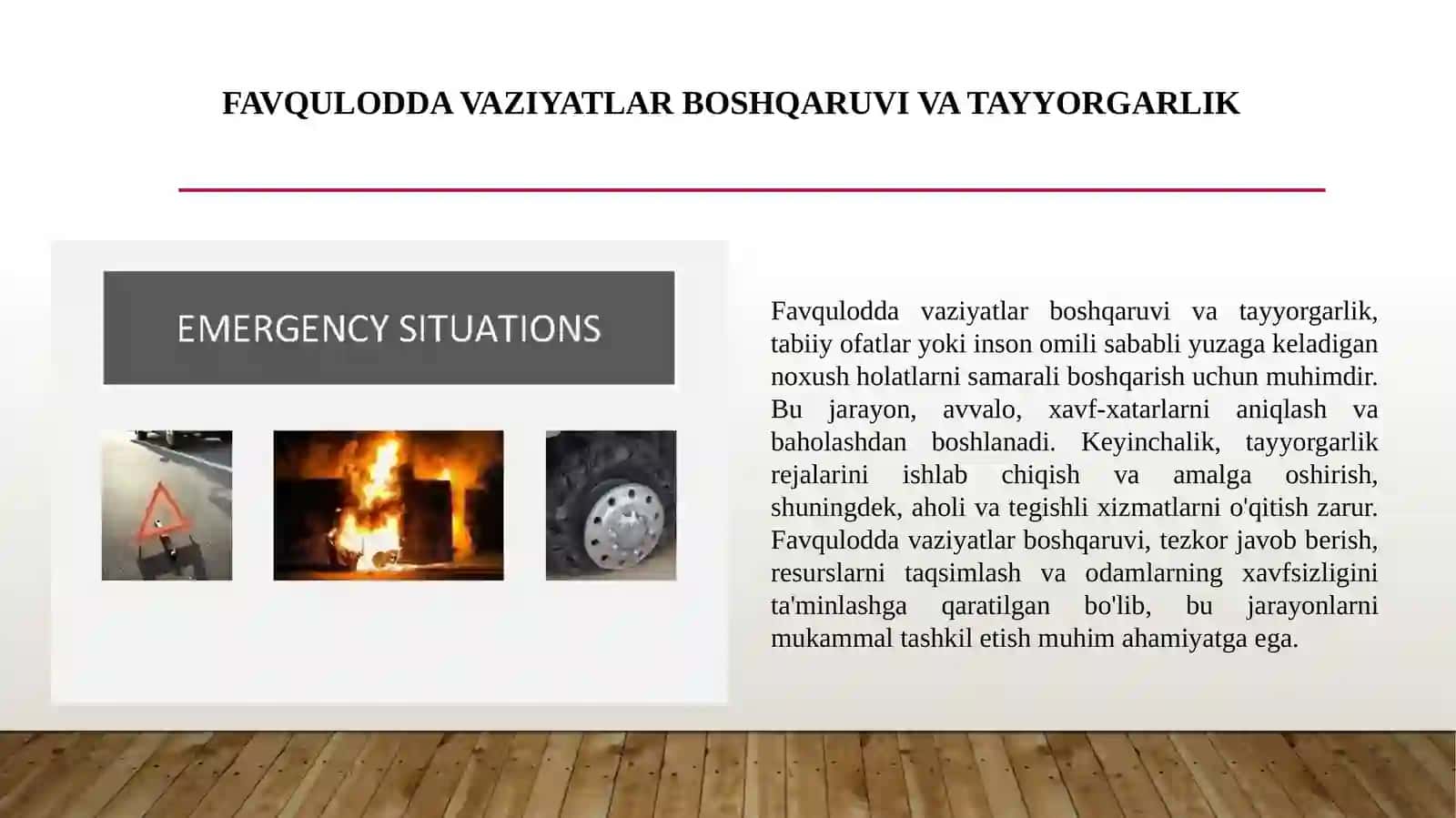Favqulodda vaziyatlar tushunchasi va turlari 4