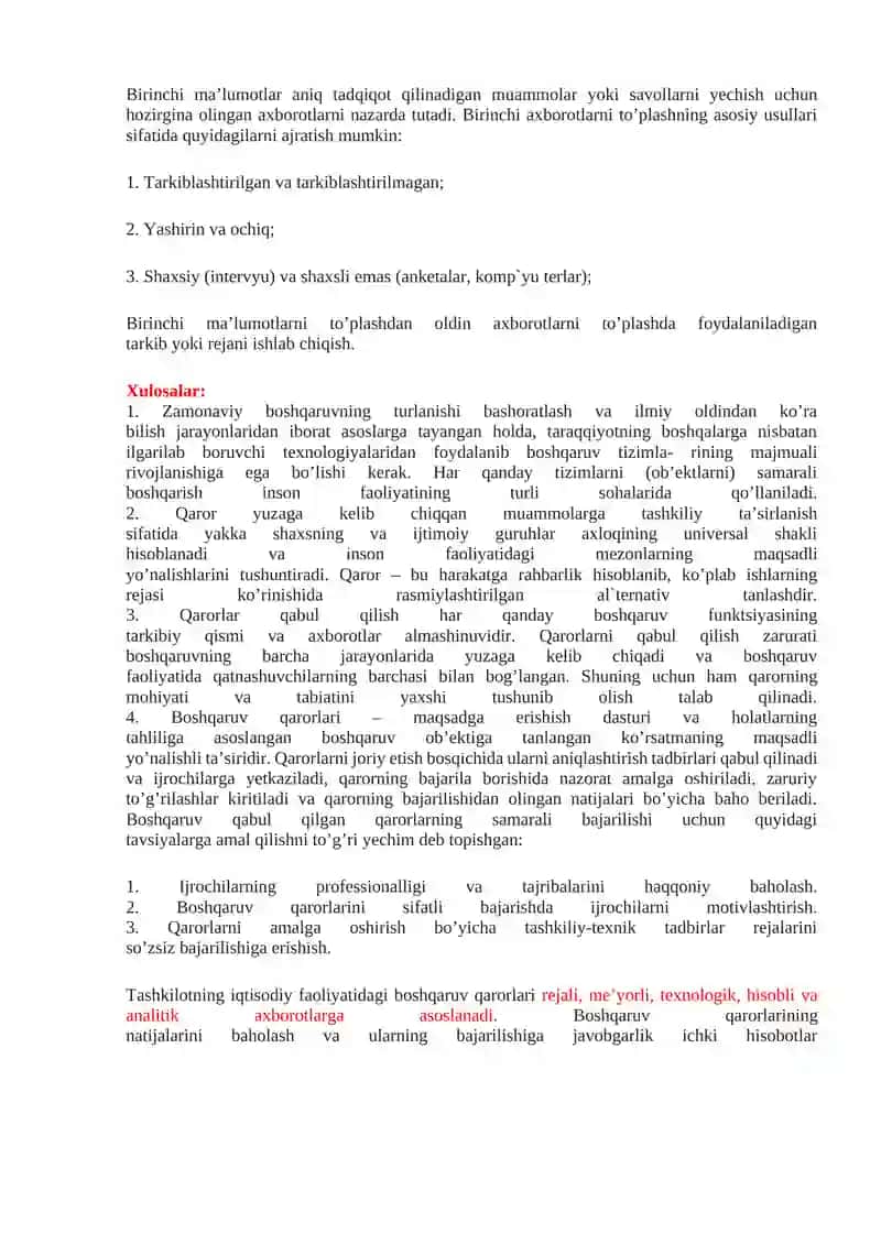 Xodimlarni ishga qabul qilish, ularni tanlash va ish joylarini taqsimlash 4