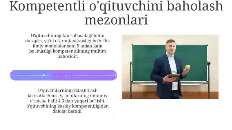 Kompetentli o'qituvchi modeli 4