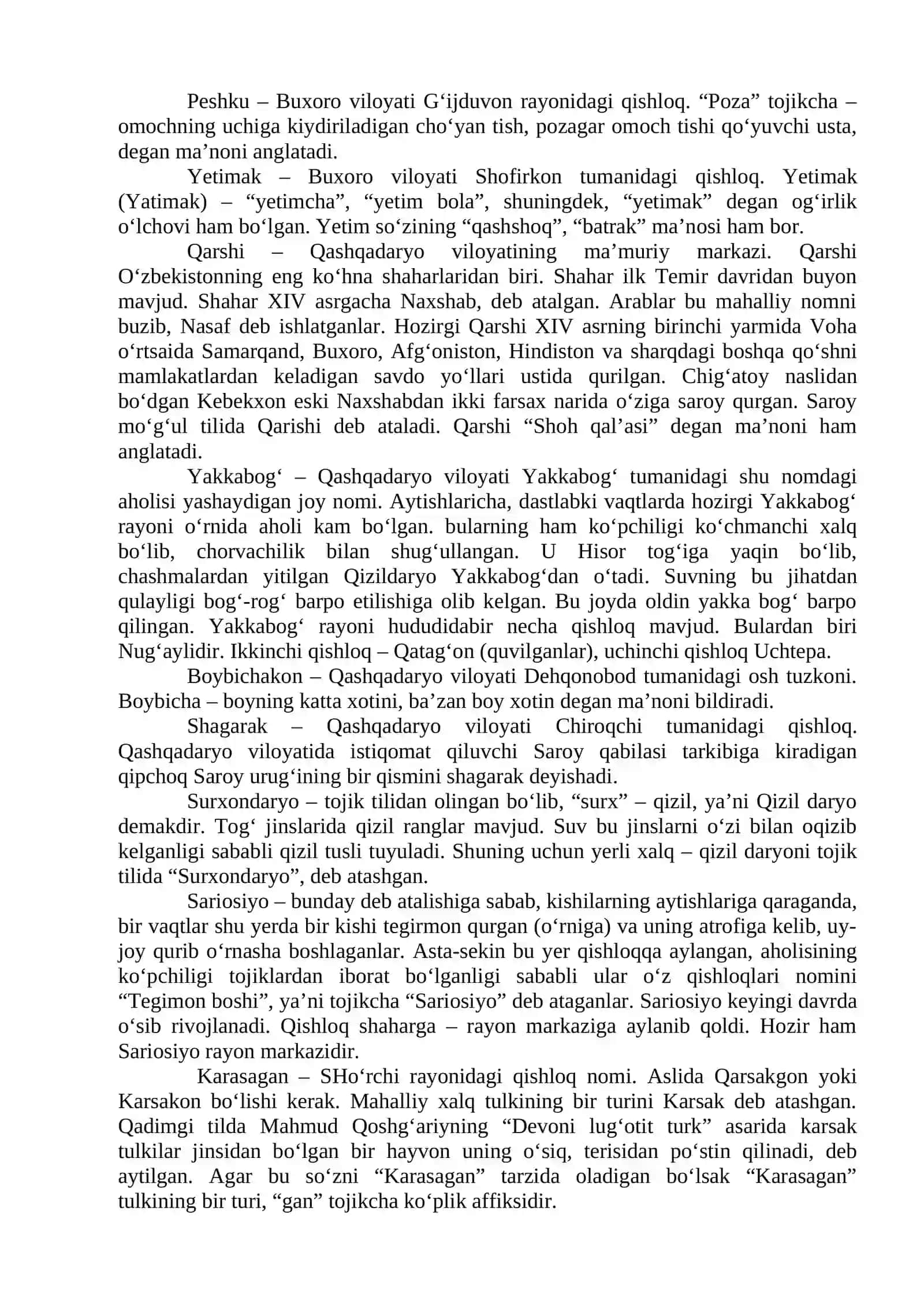 Toponimik manbalarning o‘lka tarixini o‘rganishdagi ahamiyati 4