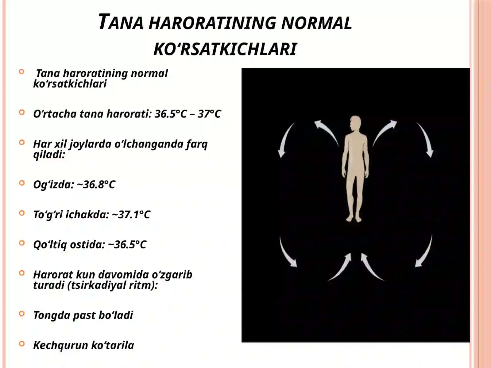 Tana harorati doimiyligi va uning boshqarilishi 4