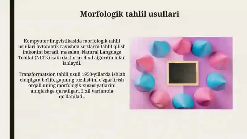 Morfologiyada morfologik birliklar 4