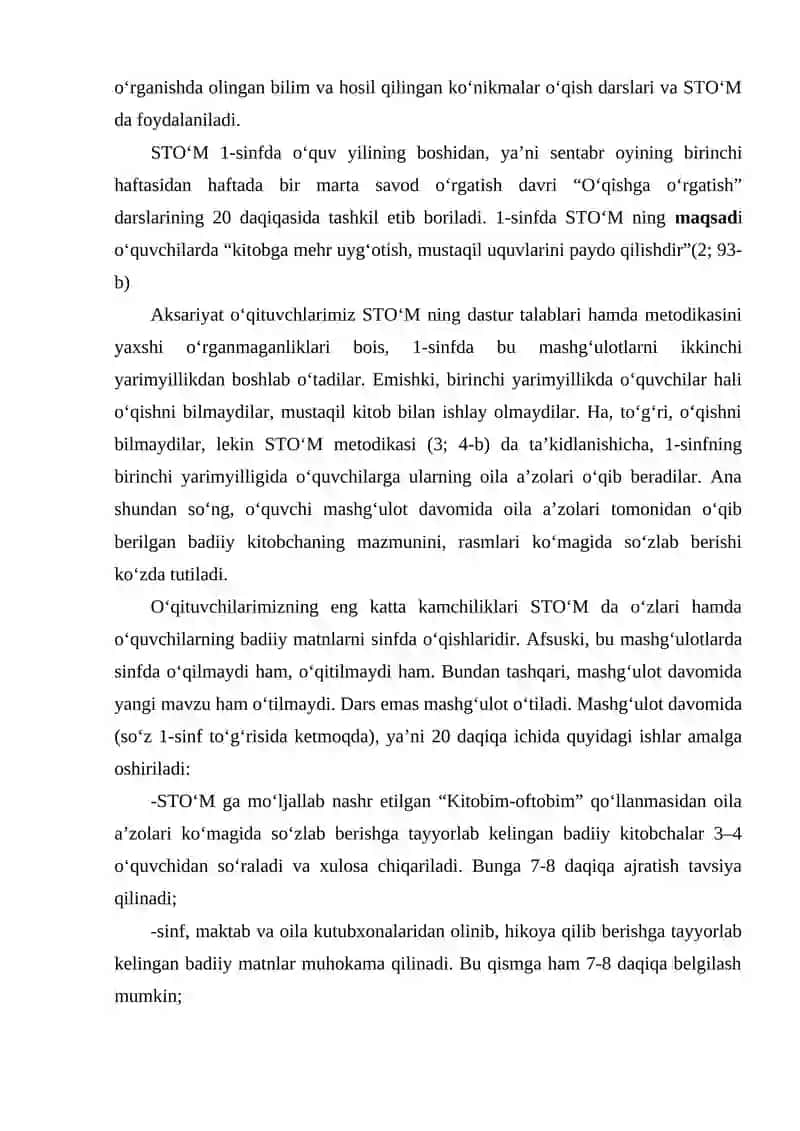 Sinfdan tashqari o‘qish mashg‘ulotlarini tashkil etish usullari 4