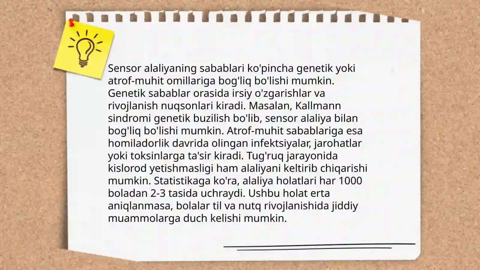 Alaliya sabablari va mexanizmi. Alaliya shakllari 4