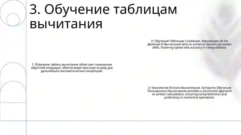 Обучение Таблицам Сложения, Умножения Их На Деления И Вычитания 4
