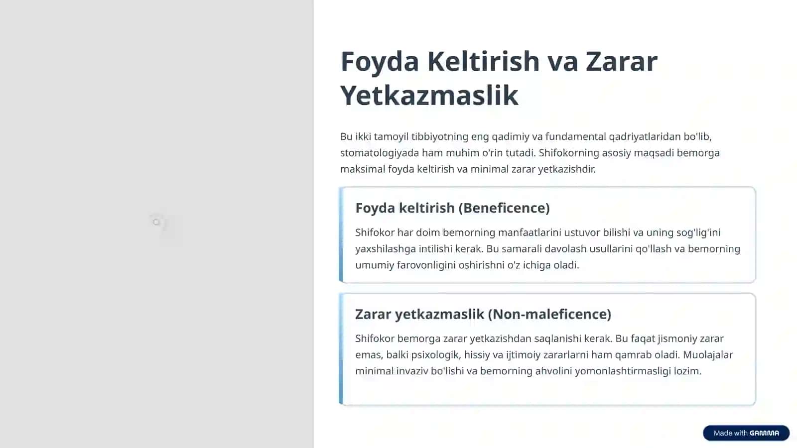 Stomatologiyada Bioetika: Asosiy Tamoyillar 4