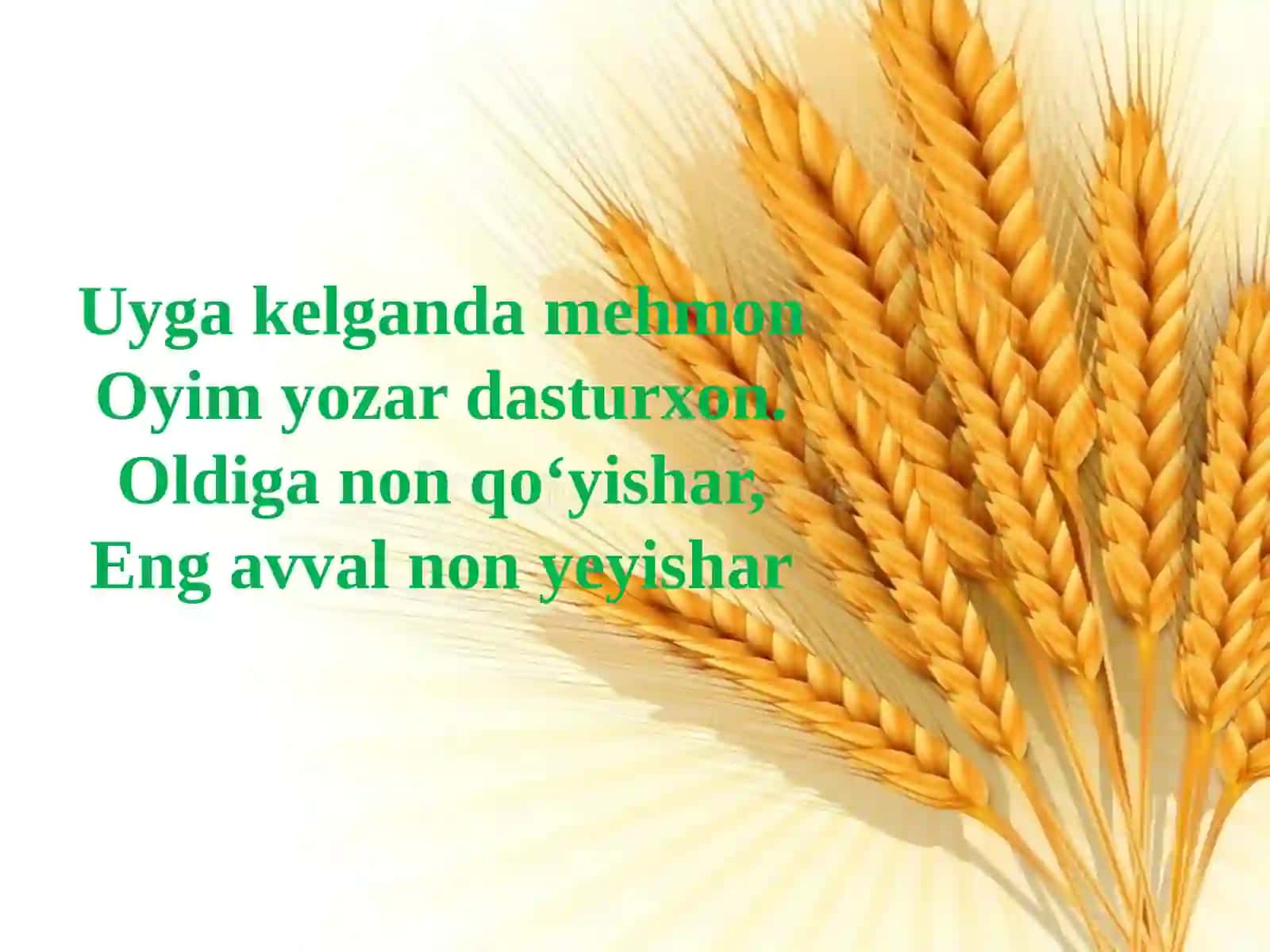 4-sinf O'qish fanidan Non qayerdan keladi dars ishlanma 4