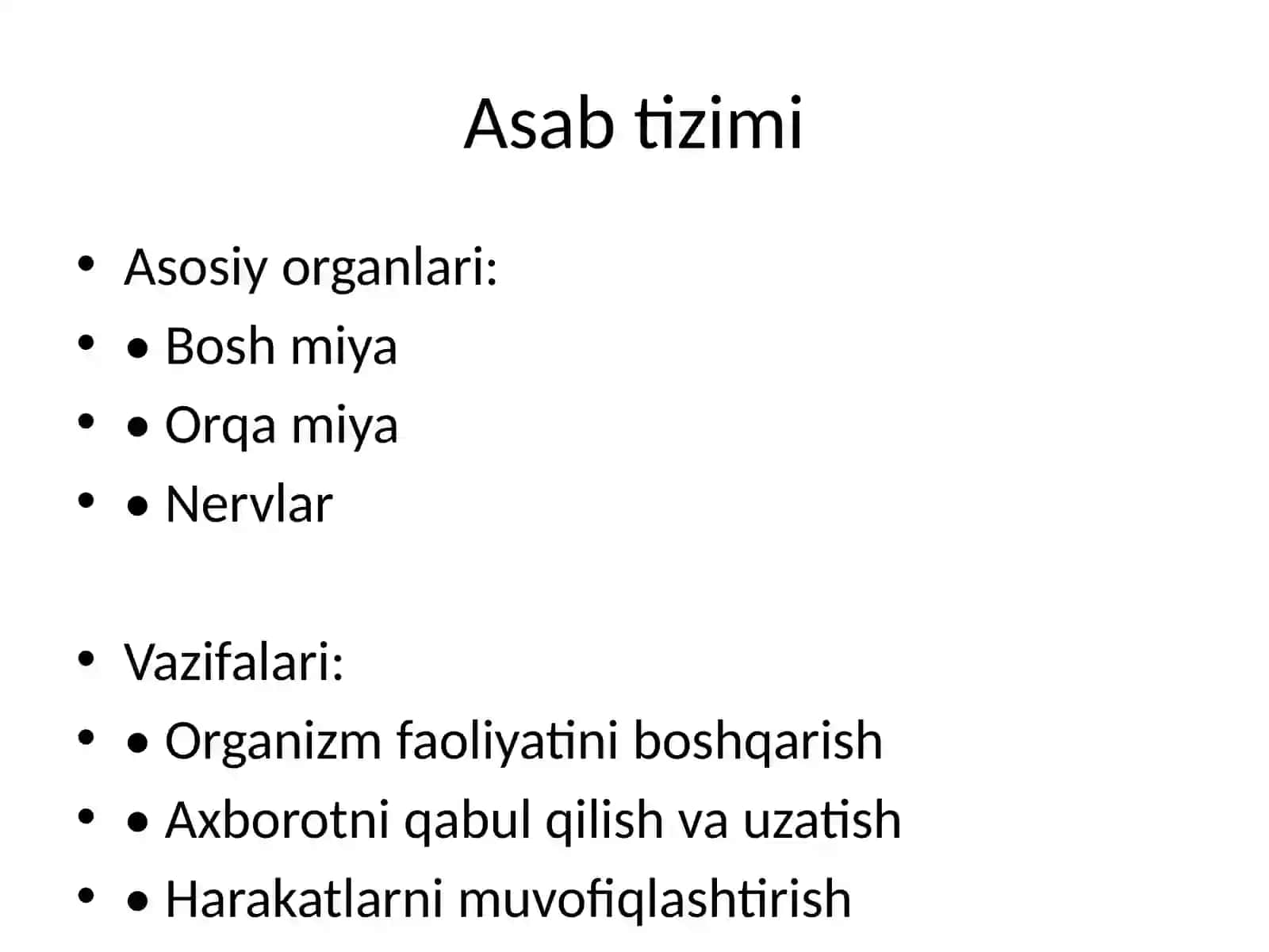 Inson tanasi — Organlar va tizimlar | Tibbiyot va Biologiya taqdimoti 4