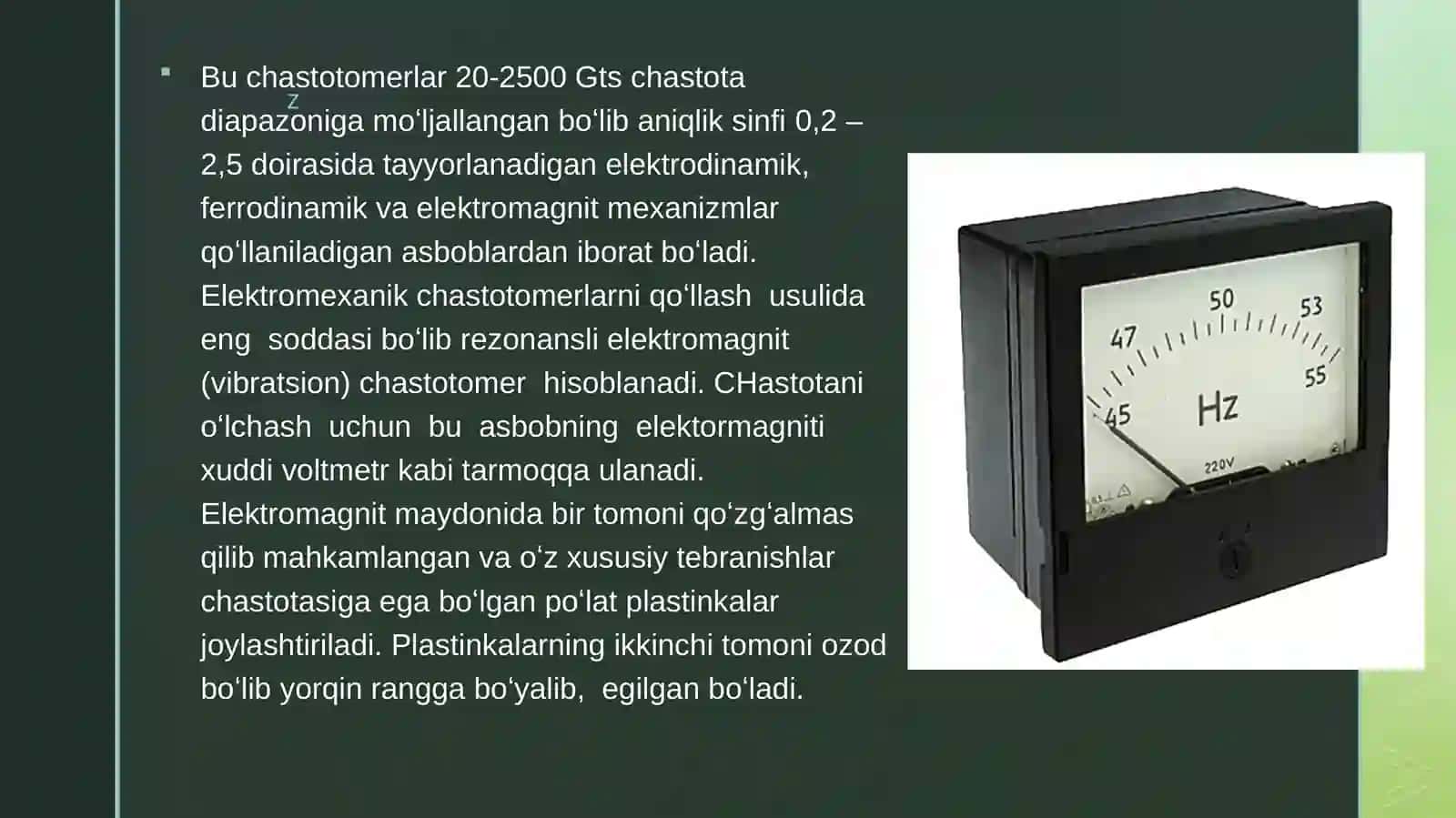 CHASTOTANI O‘LCHASH 4