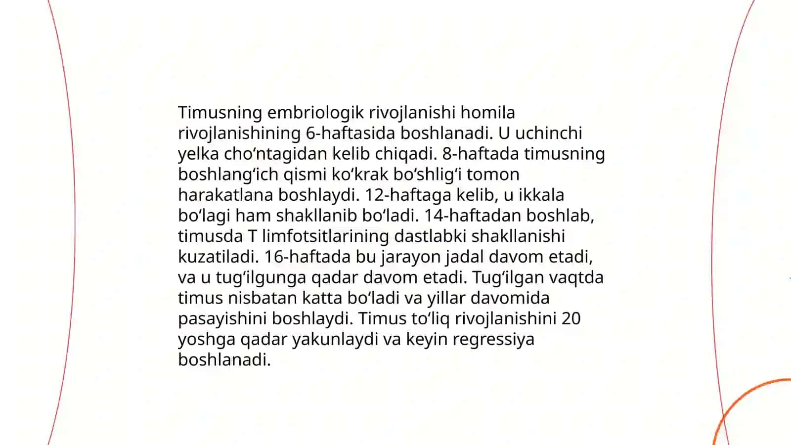 Timus tuzilishi, taraqqiyoti va vazifasi 4