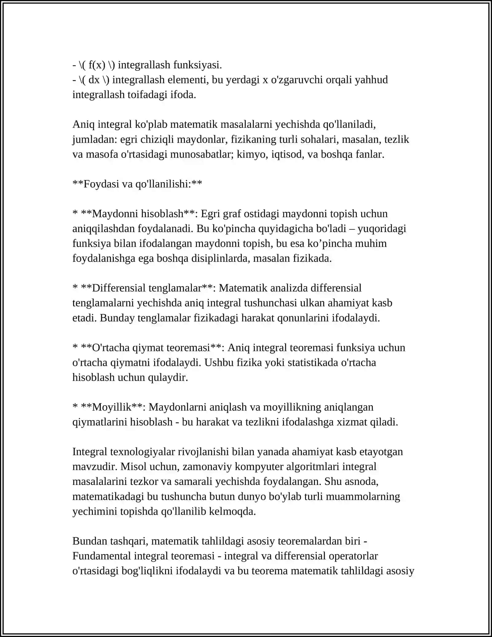 ANIQ INTEGRAL 4