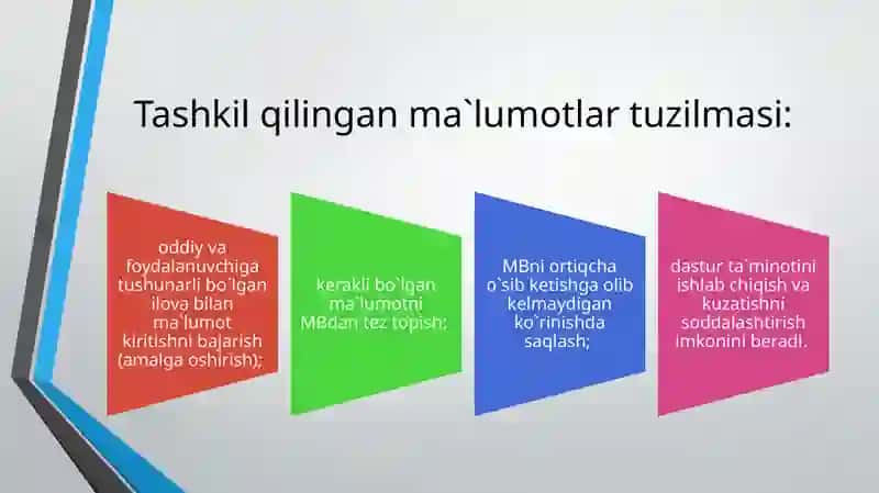 Ma’lumotlarning me’yoriy shakllarini nazariyasi 4