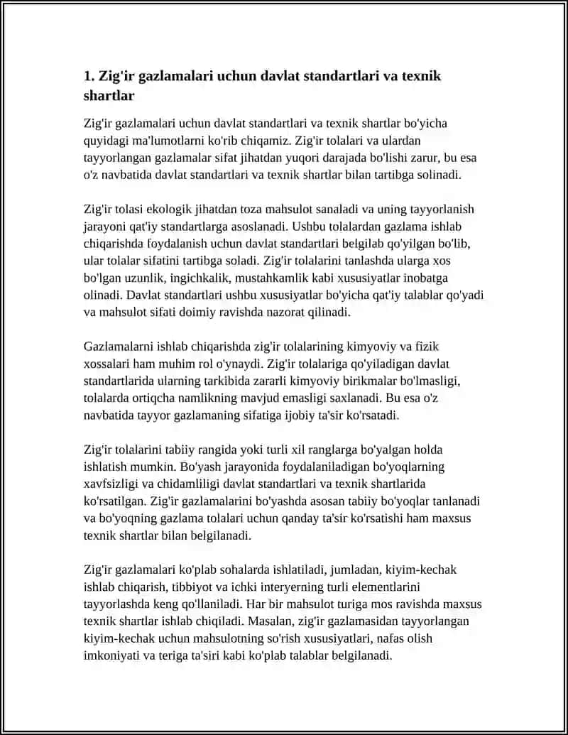 ZIG'IR GAZLAMALARI VA ULARGA TALUQLI MEYYORIY HUJJATLAR 4