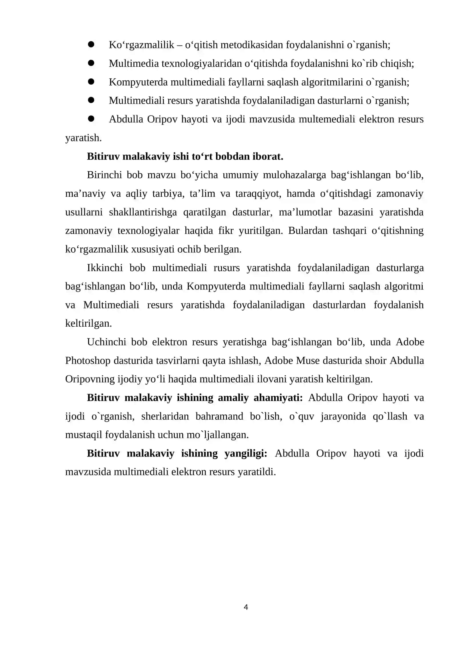 Adobe Muse dasturi yordamida A.Oripov hayoti va ijodi mavzusida multimediali elektron resurs yaratish 4