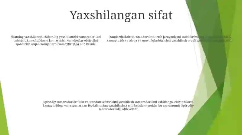 Standartlashtirishning Iqtisodiy Samaradorligi 4