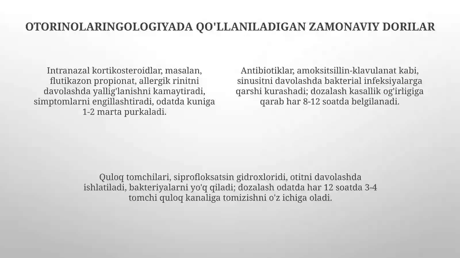 Oftalmologiyavaotorinolaringologiyadaqo'llaniladiganzamonaviypreparatlar 4