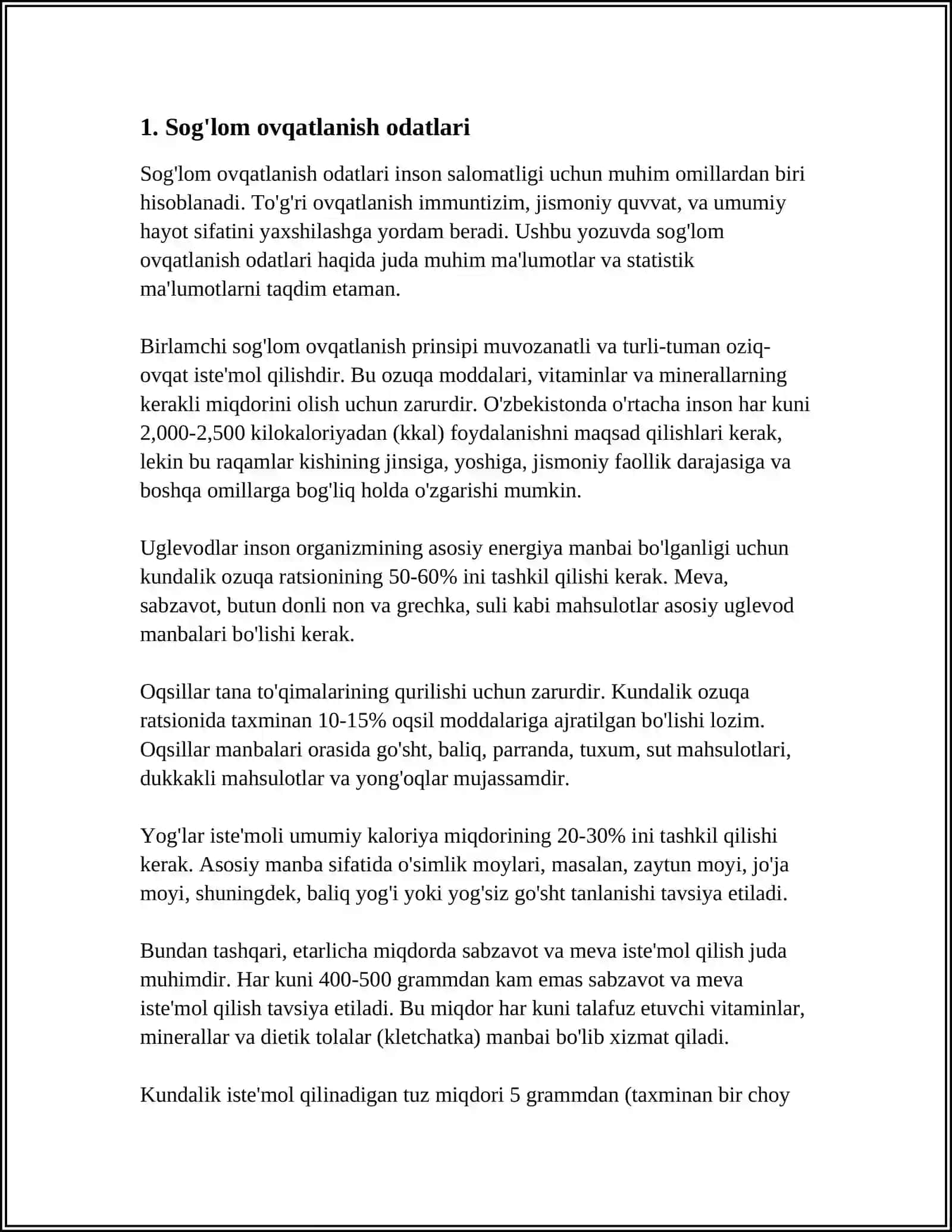 SOG'LOM TURMUSH TARZI VA UNING SALOMATLIKNI SHAKLLANTIRISHDAGI O'RNI 4