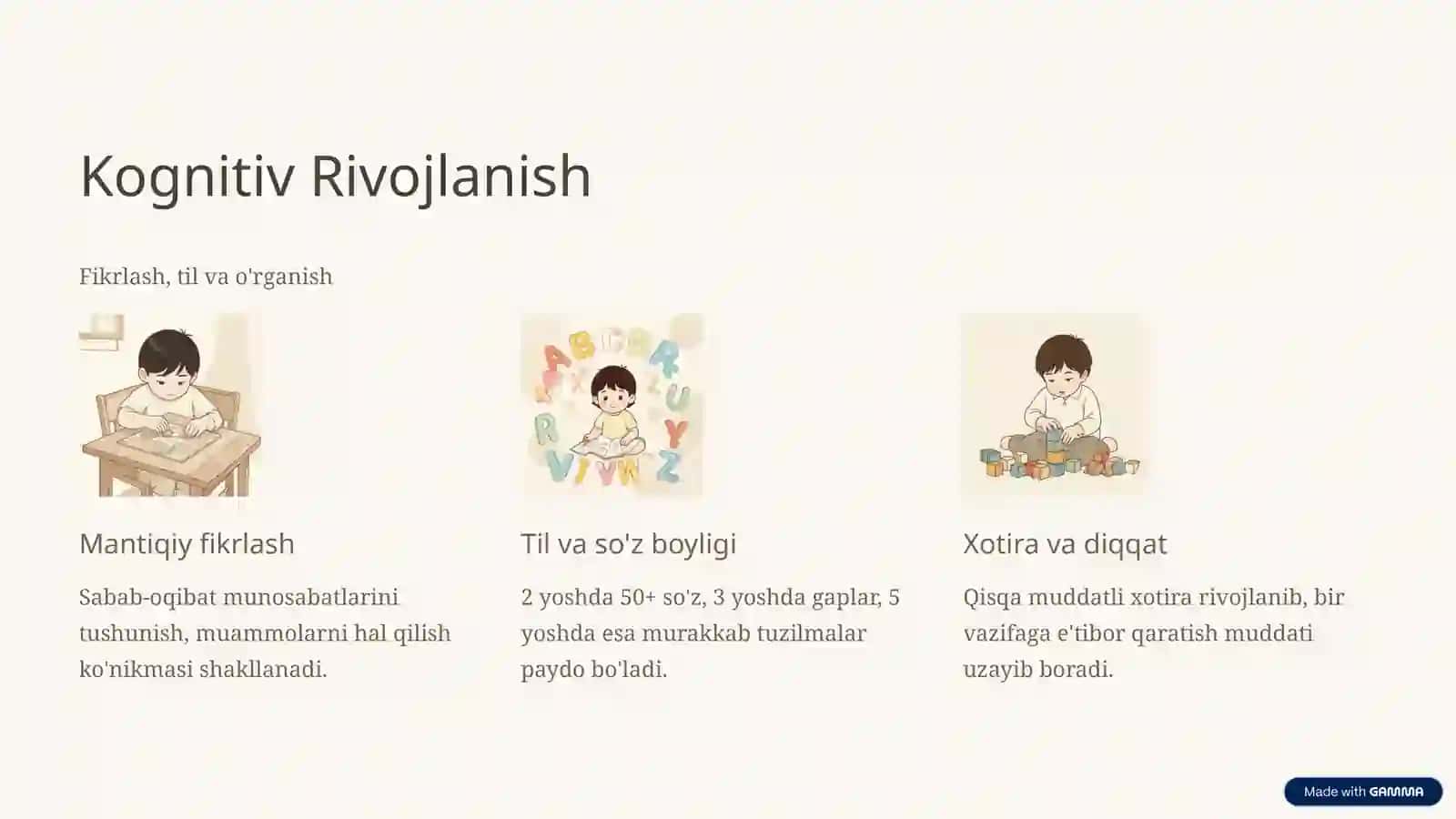 Ilk Bolalik Davri Rivojlanish Xususiyatlari 4