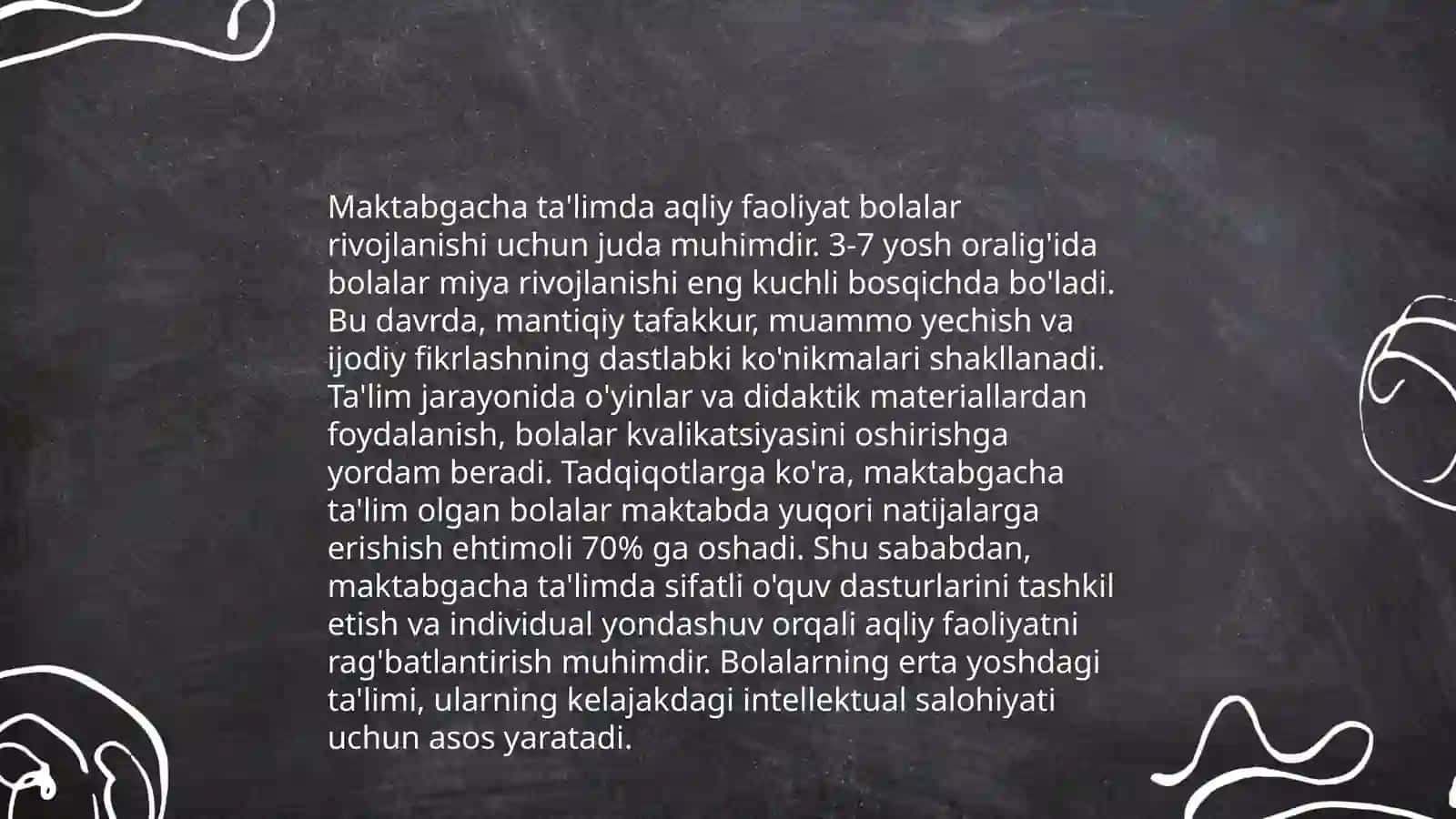 Maktab aqliy taraqqqiyot testi (MATT). A.S.Lachins metodikasi 4