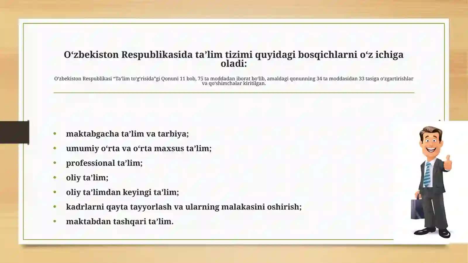 Ta’lim tizimini modernizatsiyalashning tashkiliy-metodikas asoslari. Pedagogning kasbiy mahorati uning o‘qituvchi faoliyatida tutgan o‘rni va ahamiyati 4