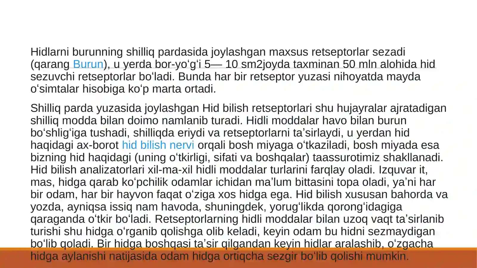 Hid bilish organing tuzulishi va uning regeneratsiya qilish xususiyati 4