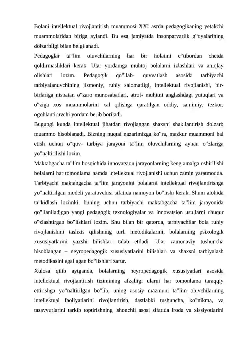 NEYROPEDAGOGIKA PEDAGOGIKANING 4