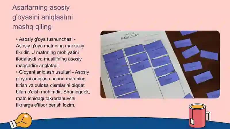 Blum taksonomiyasi asosida adabiyot darsi uchun topshiriqlar yaratish 4