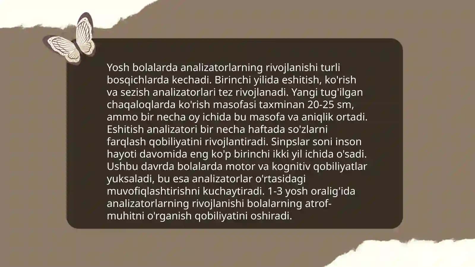 Analizatorning yosh xususiyatlari 4