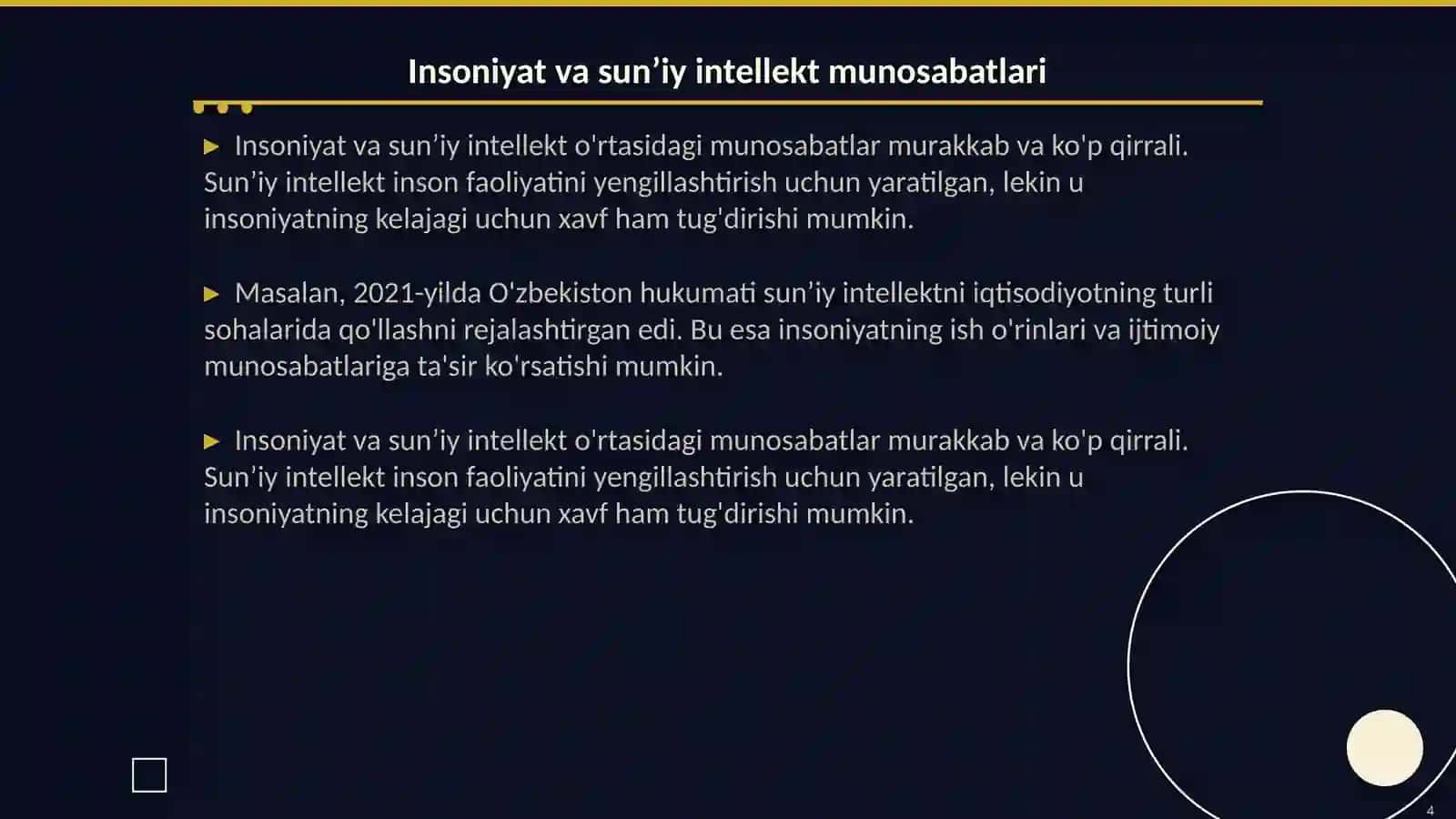 Insoniyat va sun’iy intellekt 4