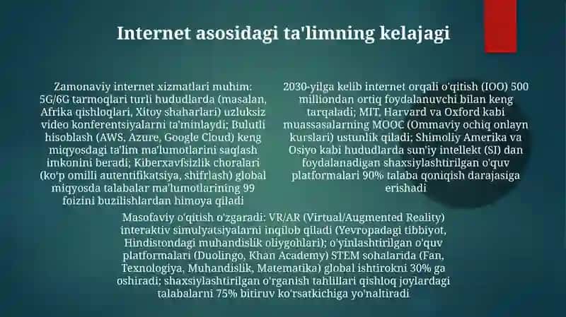 Internetning zamonaviy xizmatlari 4