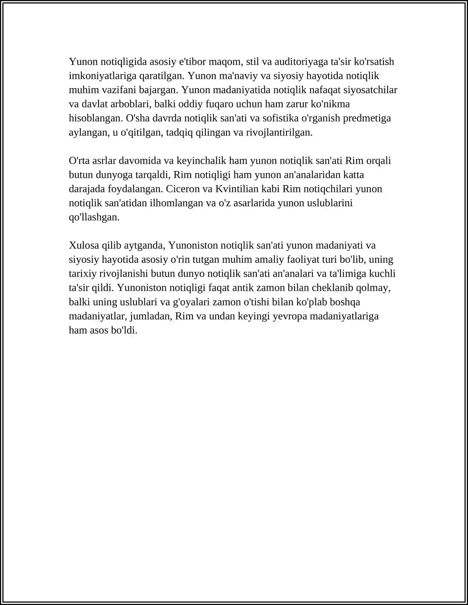 Yunonistonda notiqlik san'atining tarixi haqida 4
