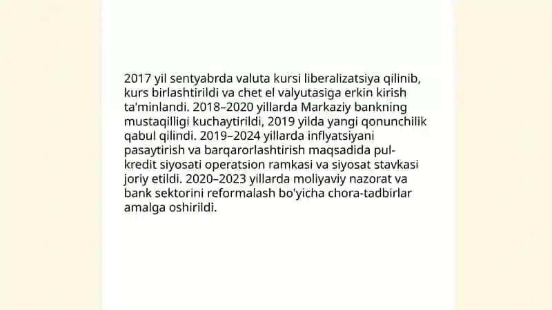 O‘zbekiston Respublikasi iqtisodiy holatdagi ozgarishlar (2017-2025) 4