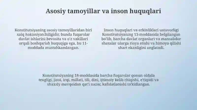O'zbekiston Respublikasi Konstitutsiyasi 4