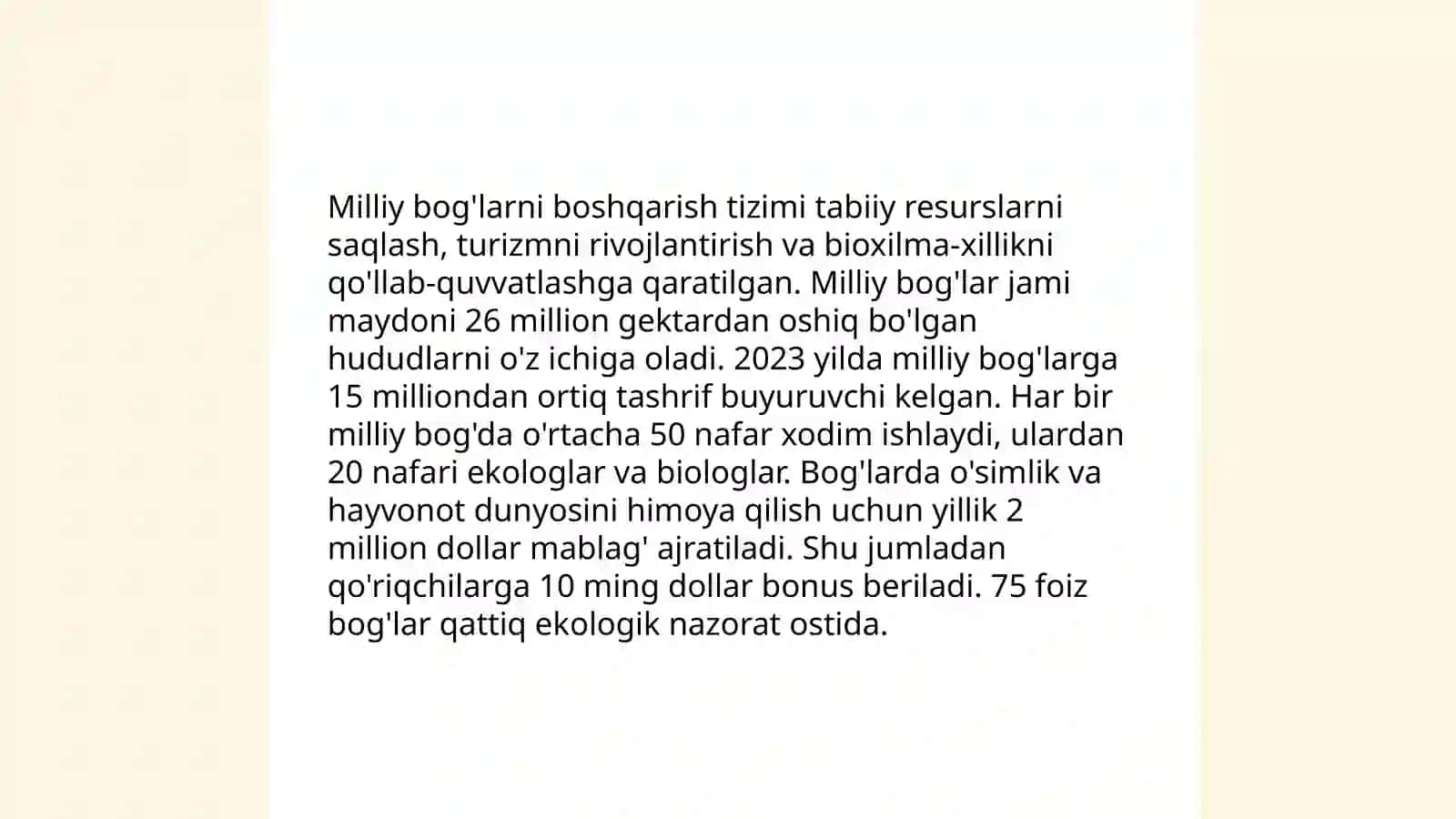 Park ichki xizmatining o'ziga xosligi 4